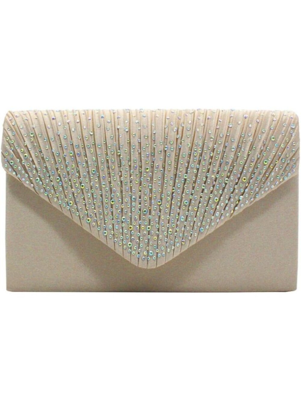 Women's Apricot Evening Handbag Bridal Wedding Bag Formal Party Clutch Purse